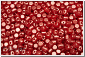 MINOS� PAR PUCA�, 3x2,5mm, white, alabster, dk. coral pastel, 50 Stk.