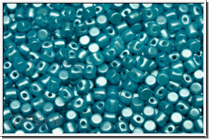 MINOS� PAR PUCA�, 3x2,5mm, white, alabster, turquoise pastel, 50 Stk.