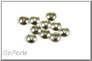 Spacer "Disc", 2x6mm, silberfb., Tibetsilber, 10 Stk.