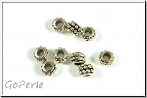 Spacer "Feather wheel", 2x6mm, antiksilberfb., Tibetsilber, 10 Stk.