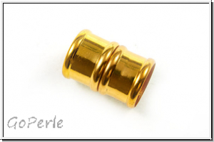 Magnetverschluss "Bamboo", 20x13mm, goldfb., Messing, 1 Stk.