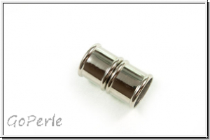 Magnetverschluss "Bamboo", 19,5x12mm, antiksilberfb., Messing, 1 Stk.