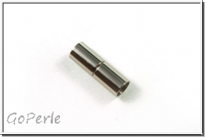 Magnetverschluss "Zylinder", 15x5mm, antiksilberfb., Edelstahl, 1 Stk.