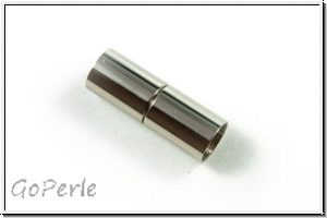 Magnetverschluss "Zylinder", 20x7mm, antiksilberfb., Edelstahl, 1 Stk.