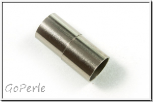 Magnetverschluss "Zylinder", 20x9mm, antiksilberfb., Edelstahl, 1 Stk.
