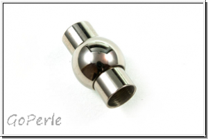 Magnetverschluss "Lantern", 19x11mm, antiksilberfb., Edelstahl, 1 Stk.