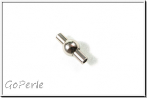 Magnetverschluss "Lantern", 13x6mm, antiksilberfb., Messing, 1 Stk.
