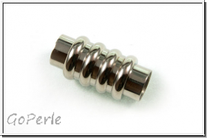 Magnetverschluss "Feder", 20x10mm, antiksilberfb., Edelstahl, 1 Stk.