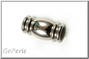 Magnetverschluss "Vase", 18x10mm, antiksilberfb., Edelstahl, 1 Stk.