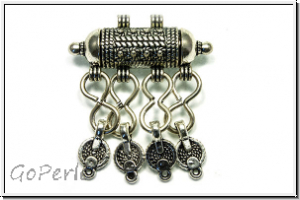 Anh�nger "Mesusa" (Statement), 38x46mm, antiksilberfb., Metall, 1 Stk.
