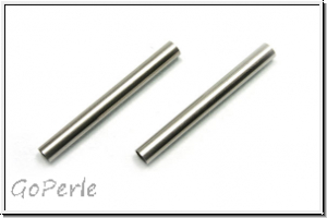 Spacer "R�hrchen", 30x3,2mm, antiksilberfb., Edelstahl, 10 Stk.