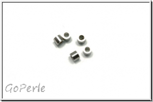 Spacer "R�hrchen", 2,5x3mm, antiksilberfb., Edelstahl, 10 Stk.