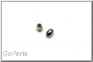 Metallperle "Olive", 4,9x4,0mm, antiksilberfb., Edelstahl, 5 Stk.