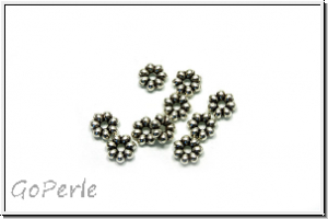 Spacer "Margerite", 2,0x5,7mm, antiksilberfb., Tibetsilber, 25 Stk.