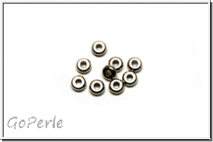 Spacer "Abacus", 1,2x3,4mm, antiksilberfb., Messing, 10 Stk.