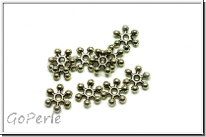 Spacer "Drumstiks", 2x7mm, antiksilberfb., Tibetsilber, 20 Stk.
