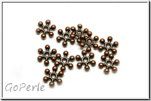 Spacer "Drumstiks", 2x7mm, antikkupferfb., Tibetsilber, 20 Stk.