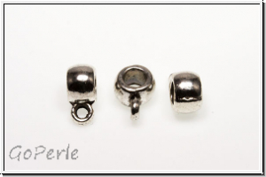 Anh�ngerschlaufe "glatter Ring", 9x4mm, antiksilberfb., Tibetsilber, 1 Stk.