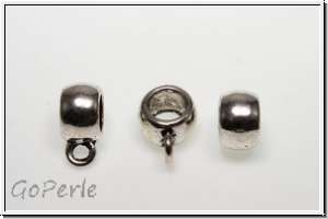 Anh�ngerschlaufe "glatter Ring", 11x5mm, antiksilberfb., Tibetsilber, 1 Stk.