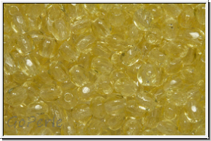 B�hm. Glasschliffperle, feuerpol., 3mm, jonquil, lt., trans., 50 Stk.