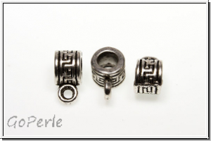 Anh�ngerschlaufe "Inka", 10x5mm, antiksilberfb., Tibetsilber, 1 Stk.
