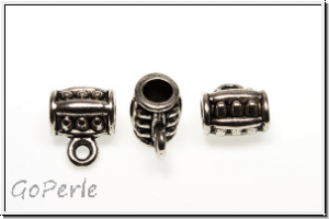 Anh�ngerschlaufe "Celtic 2", 11x9mm, antiksilberfb., Tibetsilber, 1 Stk.