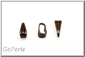 Anh�ngerschlaufe "Jugendstil", 9x3mm, antikkupferfb., Metall, 1 Stk.