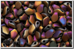 Gekko�-Beads, 3x5mm, black, op., full sliperit, matte, 50 Stk.
