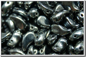 ZoliDuo�-Beads, 5x8mm, left, hematite, met., 25 Stk.