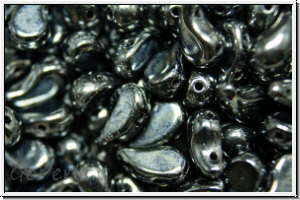 ZoliDuo�-Beads, 5x8mm, right, hematite, met., 25 Stk.