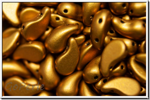 ZoliDuo�-Beads, 5x8mm, left, brass gold, met., satin, 25 Stk.