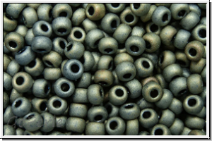RR-11-2002, MIYUKI Rocailles, 11/0, grey, met., matte, 10g