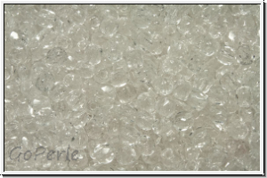 B�hm. Glasschliffperle, feuerpol., 2,5mm, crystal, trans., 50 Stk.