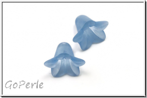 Acrylbl�te "Campanula", 12x16mm, lt. blue, matte, 5 Stk.