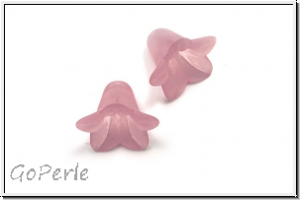 Acrylbl�te "Campanula", 12x16mm, rose, matte, 5 Stk.