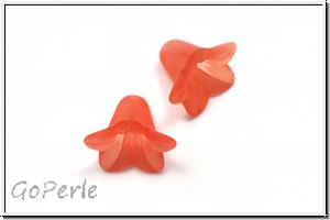 Acrylbl�te "Campanula", 12x16mm, salmon, matte, 5 Stk.