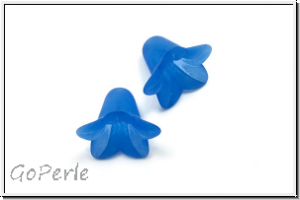 Acrylbl�te "Campanula", 12x16mm, sapphire, matte, 5 Stk.