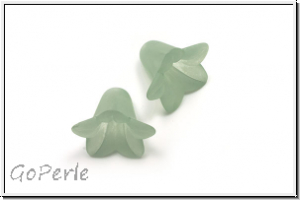 Acrylbl�te "Campanula", 12x16mm, seafoam, matte, 5 Stk.