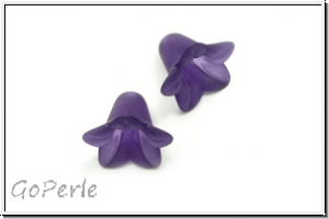 Acrylbl�te "Campanula", 12x16mm, purple velvet, matte, 5 Stk.