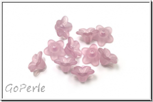 Acrylbl�te "Myosotis", 5x9,5mm, rose, matte, 10 Stk.