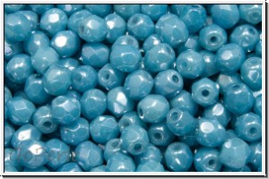 B�hm. Glasschliffperle, feuerpol., 4mm, blue, lt. baby, op., bue/grey marbled, 50 Stk.
