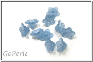 Acrylbl�te "Myosotis", 5x9,5mm, blue, lt., matte, 10 Stk.
