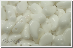ZoliDuo�-Beads, 5x8mm, left, white, op., 25 Stk.