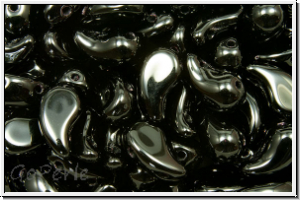 ZoliDuo�-Beads, 5x8mm, left, black, op., 25 Stk.