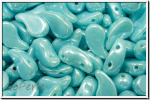 ZoliDuo�-Beads, 5x8mm, left, blue, baby, op., luster, 25 Stk.