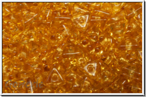 Tri-Beads, 4mm, topaz, trans., 100 Stk.
