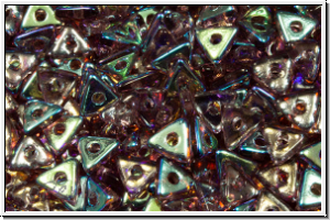 Tri-Beads, 4mm, amethyst, trans., AB, 100 Stk.