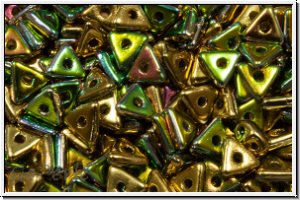 Tri-Beads, 4mm, black, op., california meadows, 100 Stk.