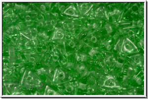 Tri-Beads, 4mm, peridot, med., trans., 100 Stk.