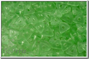 Tri-Beads, 4mm, peridot, med., trans., matte, 100 Stk.